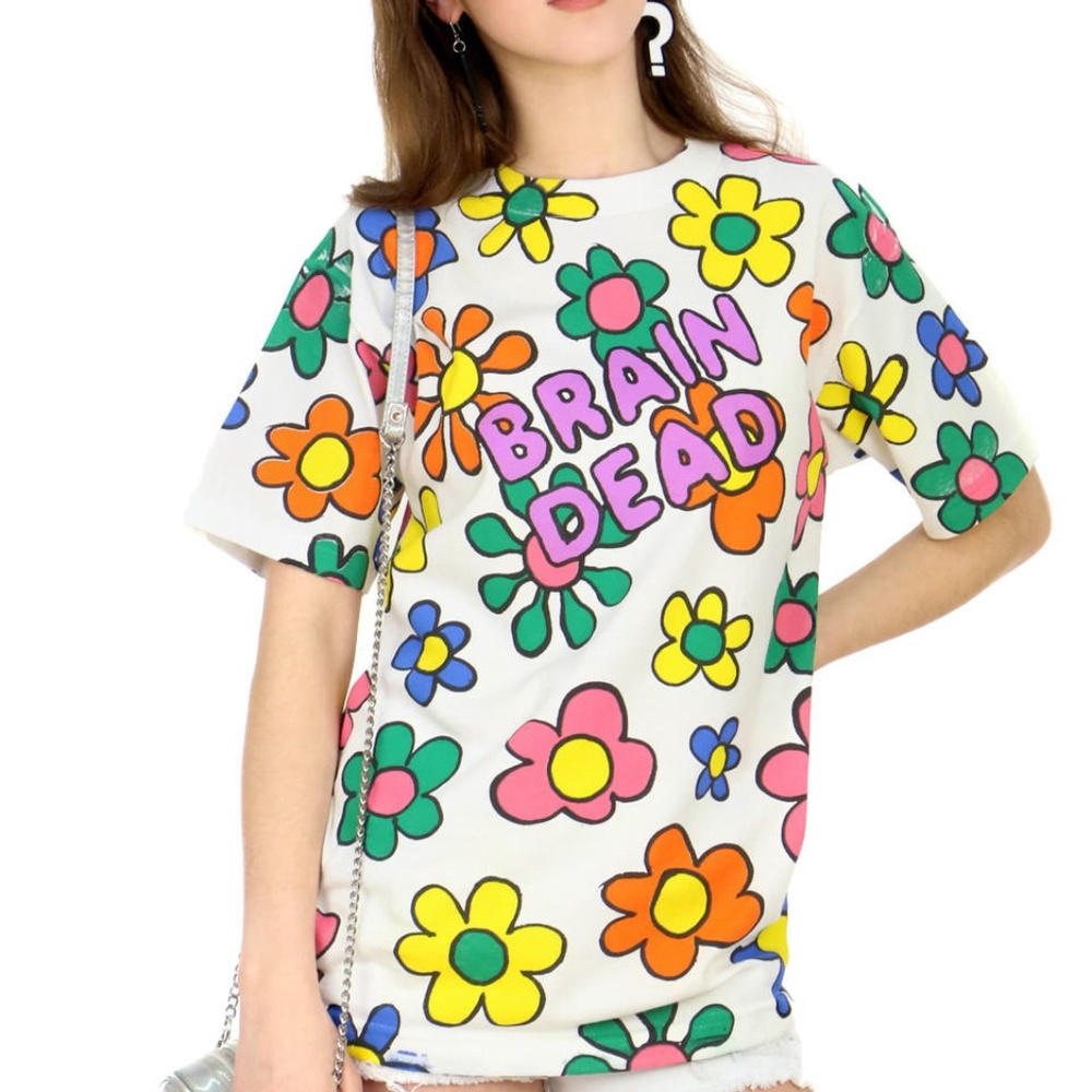 Brain Dead Flower Unisex Graphic Tee - Bored Teenager
